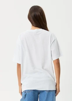 Tees & Shirts<Afends Butterfluer  - Oversized Tee White