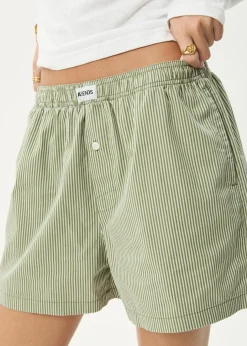 Shorts|Sets & Co-Ords<Afends Candy  - Boxer Short Oil Green