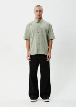 Shirts|Sets & Co-Ords<Afends Candy  - Short Sleeve Shirt Oil Green