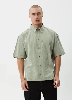 Shirts|Sets & Co-Ords<Afends Candy  - Short Sleeve Shirt Oil Green
