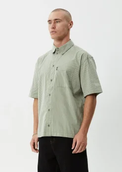 Shirts|Sets & Co-Ords<Afends Candy  - Short Sleeve Shirt Oil Green