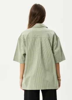 Shirts|Sets & Co-Ords<Afends Candy  - Short Sleeve Shirt Oil Green