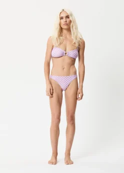 Swimwear<Afends Carlo   -  Check Bandeau Bikini Top Candy