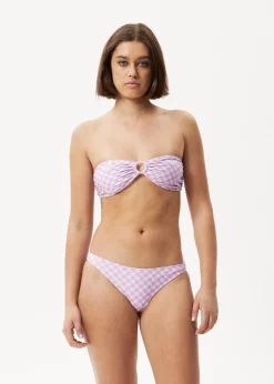 Swimwear<Afends Carlo   -  Check Bikini Bottom Candy