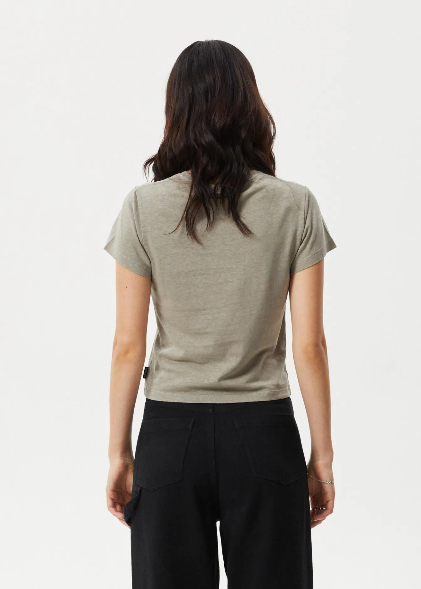 Tees & Shirts|Essentials<Afends Carmen - Baby Tee Olive