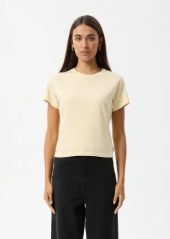 Tees & Shirts|Essentials<Afends Carmen  - Baby Tee Sand
