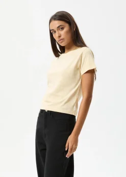 Tees & Shirts|Essentials<Afends Carmen  - Baby Tee Sand
