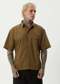 Shirts<Afends Challenger  - Check Short Sleeve Shirt Elmwood
