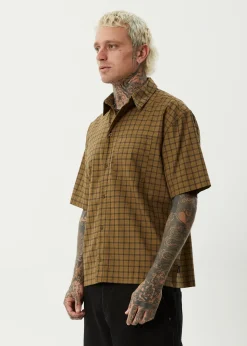Shirts<Afends Challenger  - Check Short Sleeve Shirt Elmwood