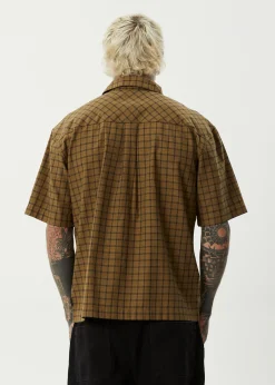 Shirts<Afends Challenger  - Check Short Sleeve Shirt Elmwood