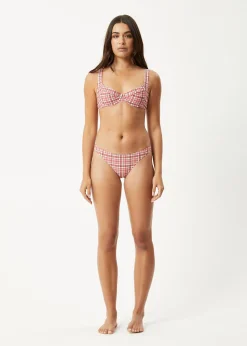 Swimwear<Afends Check Out  - Bikini Top Red Check