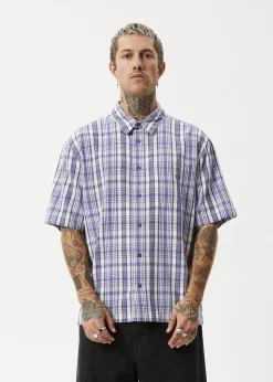Shirts|Sets & Co-Ords<Afends Check Out  - Short Sleeve Shirt Marlin