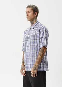 Shirts|Sets & Co-Ords<Afends Check Out  - Short Sleeve Shirt Marlin