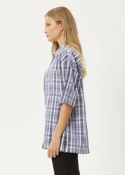 Shirts|Sets & Co-Ords<Afends Check Out  - Short Sleeve Shirt Marlin