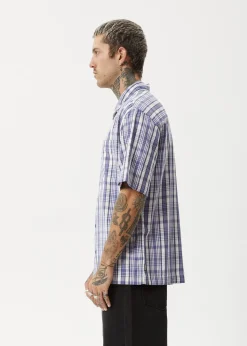 Shirts|Sets & Co-Ords<Afends Check Out  - Short Sleeve Shirt Marlin