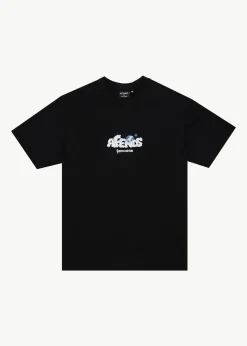 T-Shirts<Afends Chem Trails  - Retro Tee Black