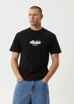 T-Shirts<Afends Chem Trails  - Retro Tee Black