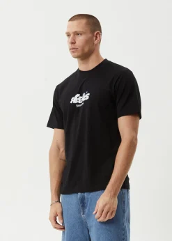 T-Shirts<Afends Chem Trails  - Retro Tee Black