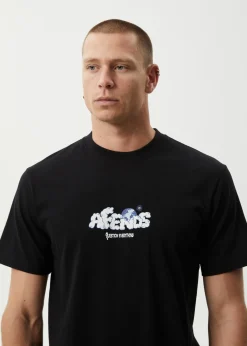 T-Shirts<Afends Chem Trails  - Retro Tee Black