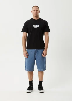 T-Shirts<Afends Chem Trails  - Retro Tee Black