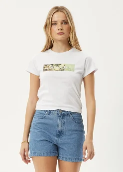 Tees & Shirts<Afends Citrus  - Baby Tee White
