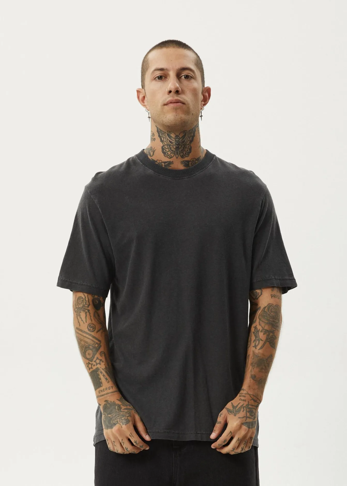 T-Shirts<Afends Classic - Retro Tee Stone Black