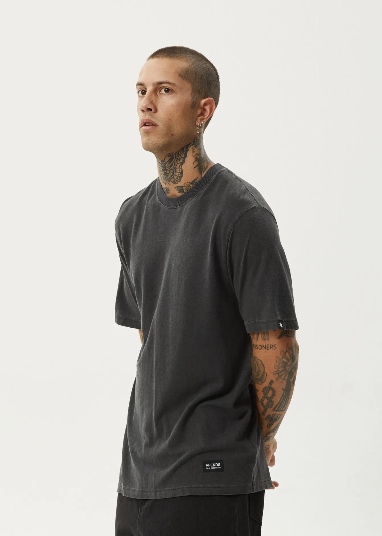 T-Shirts<Afends Classic - Retro Tee Stone Black