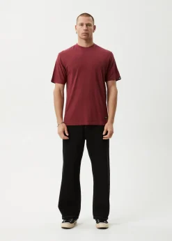 T-Shirts<Afends Classic  - Retro Tee Washed Burgundy
