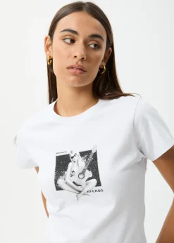 Tees & Shirts<Afends Classic Hits  - Baby Tee White