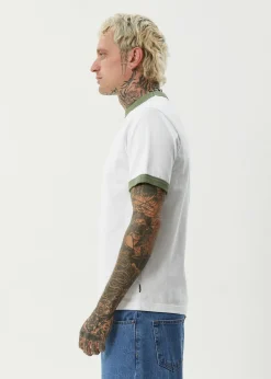 T-Shirts<Afends Classico  - Heavyweight Ringer Tee White