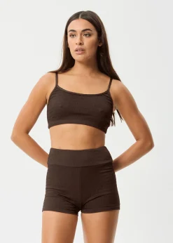 Swimwear<Afends Cleo  - Bikini Top Coffee