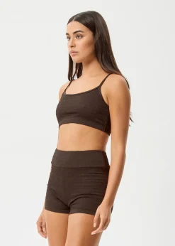 Swimwear<Afends Cleo  - Bikini Top Coffee