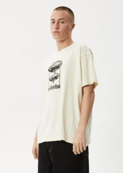 T-Shirts<Afends Cloudy  - Boxy Tee Limestone