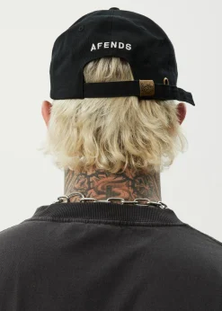 Accessories|Accessories<Afends Core  - Six Panel Cap Stone Black