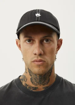 Accessories|Accessories<Afends Core  - Six Panel Cap Black