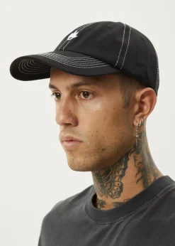Accessories|Accessories<Afends Core  - Six Panel Cap Black