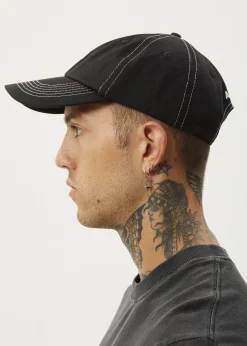 Accessories|Accessories<Afends Core  - Six Panel Cap Black