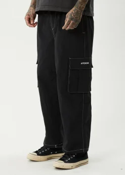 Pants<Afends Cosmic  - Cargo Pant Black