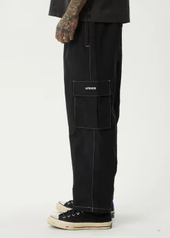 Pants<Afends Cosmic  - Cargo Pant Black