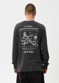 Long Sleeve<Afends Cosmic  - Long Sleeve Tee Charcoal