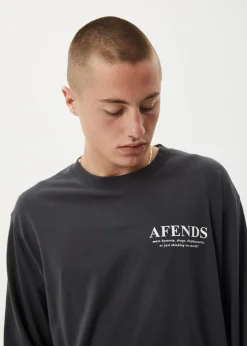 Long Sleeve<Afends Cosmic  - Long Sleeve Tee Charcoal