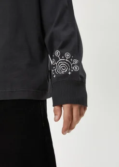 Long Sleeve<Afends Cosmic  - Long Sleeve Tee Charcoal