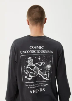 Long Sleeve<Afends Cosmic  - Long Sleeve Tee Charcoal