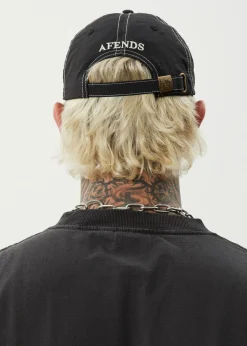 Accessories|Accessories<Afends Cosmic Con  - Six Panel Cap Black
