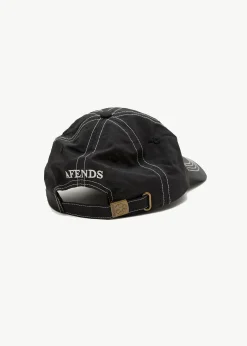 Accessories|Accessories<Afends Cosmic Con  - Six Panel Cap Black