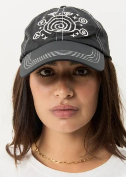 Accessories|Accessories<Afends Cosmic Con  - Six Panel Cap Black