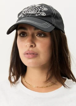Accessories|Accessories<Afends Cosmic Con  - Six Panel Cap Black