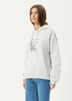 Outerwear<Afends Cosmic Cow - Hoodie Grey Marle