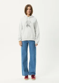 Outerwear<Afends Cosmic Cow - Hoodie Grey Marle