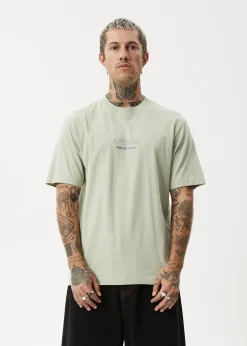 T-Shirts<Afends Creator  - Retro Tee Eucalyptus